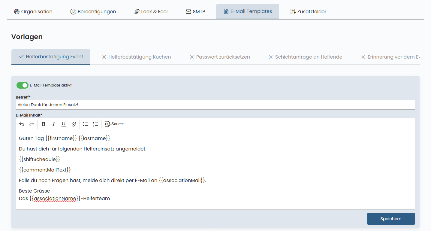 Email-Templates anpassen